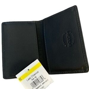 NASHVILLE Boconi Black Leather Wallet RFID Protection